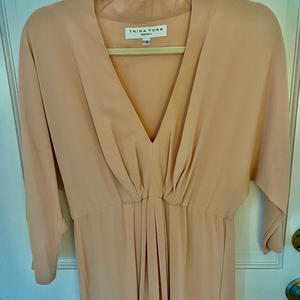 Trina Turk maxi dress, coral color, size US 4